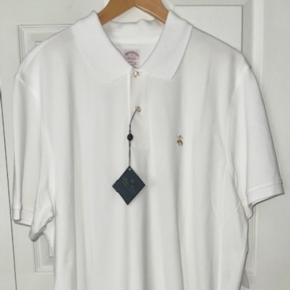 Brooks Brothers Men's NWT Original Fit XL Supima Cotton White - Unworn